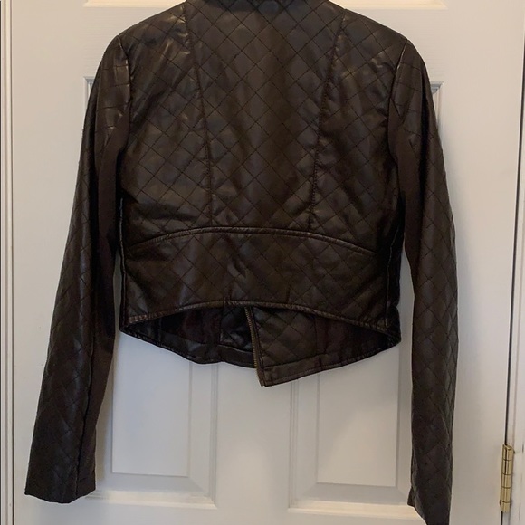 Brown Pleather Jacket - Picture 2 of 3